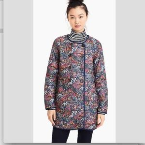 NWT J Crew Reversible puffer jacket Liberty Floral